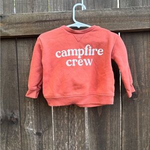 Campfire Crew Kids Sweatshirt - Orange